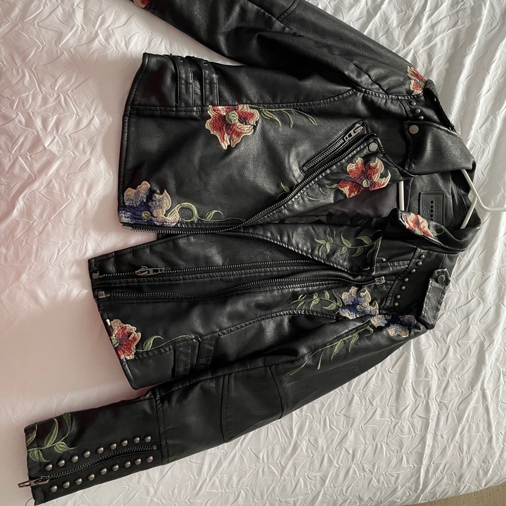 Blank NYV black leather jacket